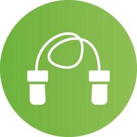 Skipping Rope Creative Icon Design vector