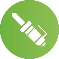 Glyph Circle light green Gradient vector