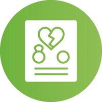 Divorce Creative Icon Design vector