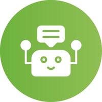 Chatbot Creative Icon Design vector