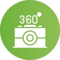 360 Camera Creative Icon Design vector