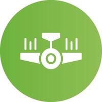 Glyph Circle light green Gradient vector