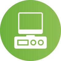 Glyph Circle light green Gradient vector