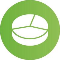 Glyph Circle light green Gradient vector