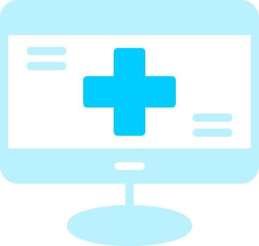 Line two Blue Colour vector