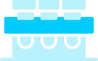 Line two Blue Colour vector