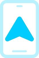 Line two Blue Colour vector