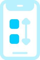 Line two Blue Colour vector