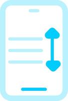 Line two Blue Colour vector