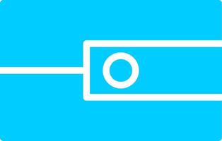 Line two Blue Colour vector