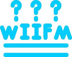 WIIFM Creative Icon Design vector