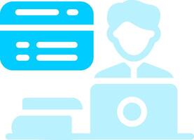 Line two Blue Colour vector