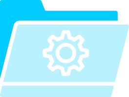 Folder Setting Creative Icon Design vector