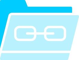 Link Folder Creative Icon Design vector