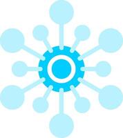Line two Blue Colour vector