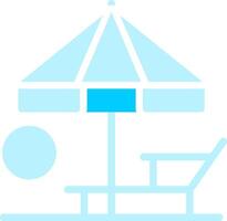 Sunbed Creative Icon Design vector