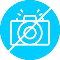 No Camera Creative Icon Design vector