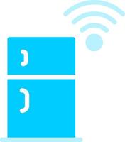 Smart Refrigerator Creative Icon Design vector