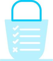 Bucket List Creative Icon Design vector