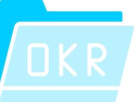 Okr Folder Creative Icon Design vector