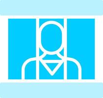 Prisoner Creative Icon Design vector