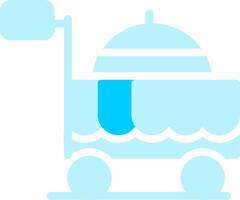 Food Cart Creative Icon Design vector