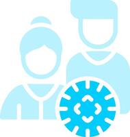 Line two Blue Colour vector