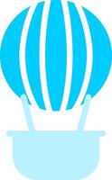 Hot Air Balloon Creative Icon Design vector