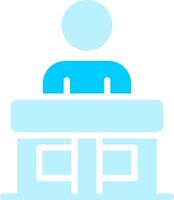 Receptionist Creative Icon Design vector