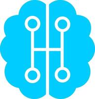 Humanoid Robot Creative Icon Design vector