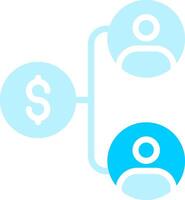 Line two Blue Colour vector