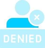 Denied Creative Icon Design vector