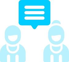 Discuss Creative Icon Design vector