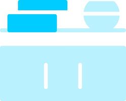 Line two Blue Colour vector