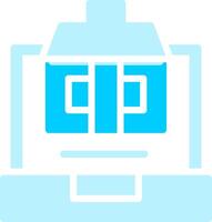 Online Voting Creative Icon Design vector