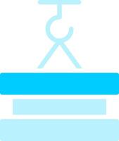 Line two Blue Colour vector