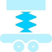 Car Lifter Creative Icon Design vector