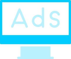 Line two Blue Colour vector