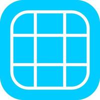 Grid Creative Icon Design vector