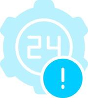 24 Hours Creative Icon Design vector