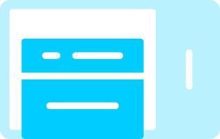 Line two Blue Colour vector