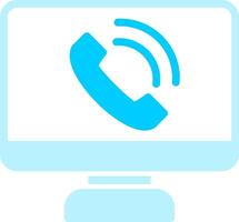 Phone Call Creative Icon Design vector