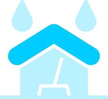 Water Damage Cleaning Creative Icon Design vector