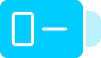 Low Battery Creative Icon Design vector