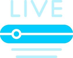 Live Stream Creative Icon Design vector