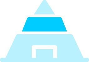 Pyramid Creative Icon Design vector