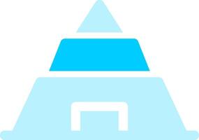 Pyramid Creative Icon Design vector