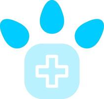 diseño de icono creativo de pie veterinario vector