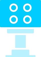 Stadium Light Creative Icon Design vector