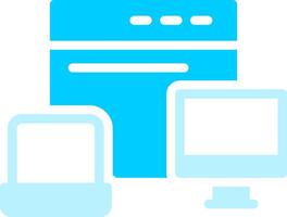 Responsive Design Creative Icon Design vector